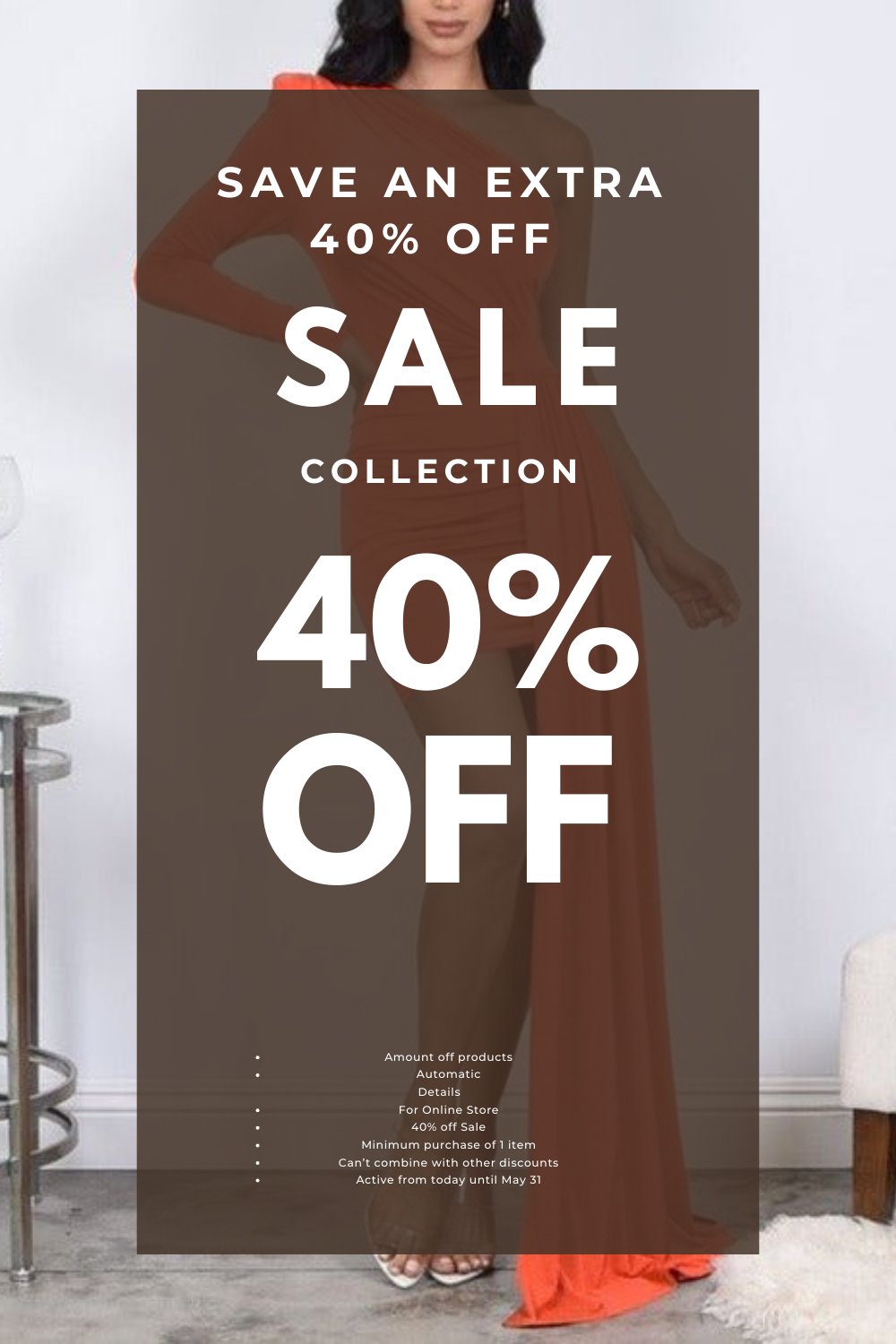 Save an Extra 40% off FASON DE VIV Sale collection now until May 2024 