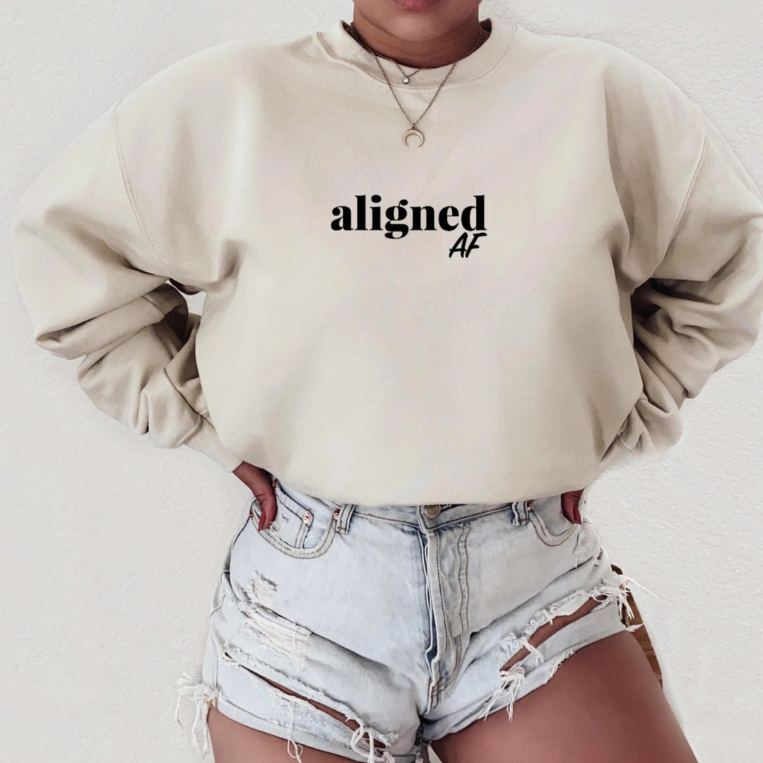 Aligned Af T-Shirt & Sweatshirt - Fason De Viv