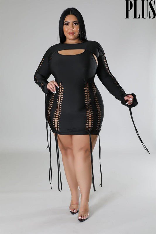 Bri Braid detail bodycon dress - Fason De Viv