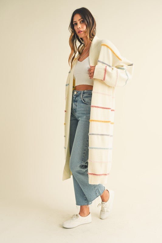 Bri off white long cardigan FASON DE VIV Fason De Viv