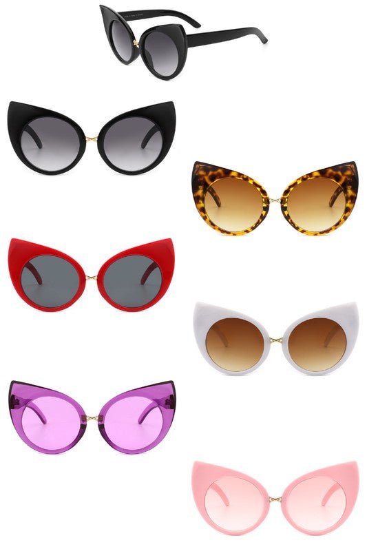 Retro High Pointed Fashion Cat Eye Sunglasses - Fason De Viv