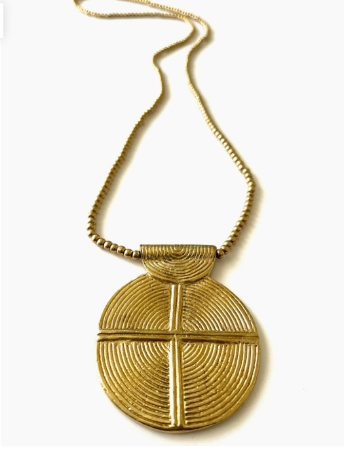 Boho Gal Jewelry - Kateri Brass Necklace - Fason De Viv Accessories