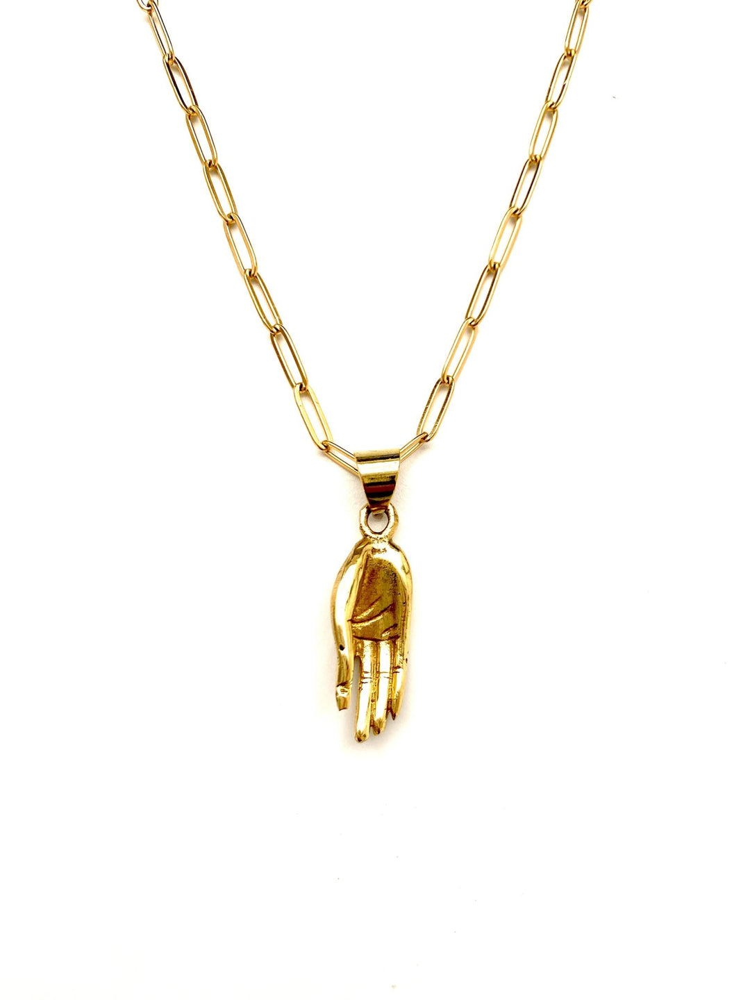 Boho Gal Jewelry - Mai Blessing Hand Necklace - Fason De Viv