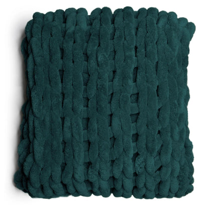 chunky knit throw peacock blanket 