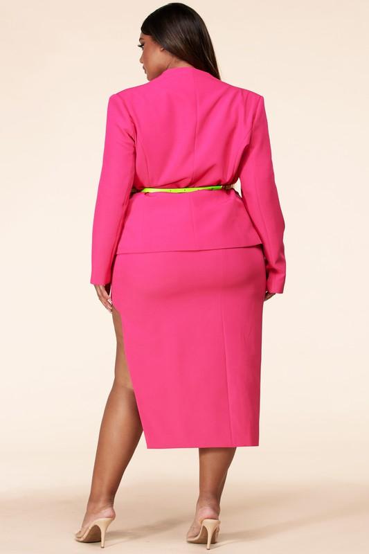 Hot Pink Skirt - Fason De Viv skirt
