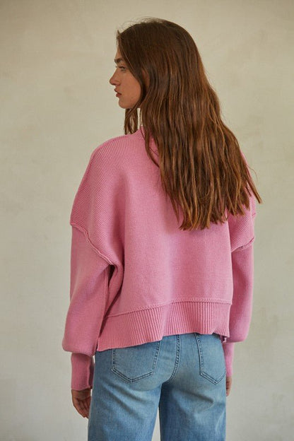 Zen Pink Knit Sweather - Fason De Viv